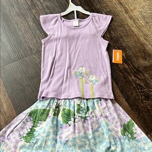 Gymboree Lavender top NWT and skort NWOT size 7